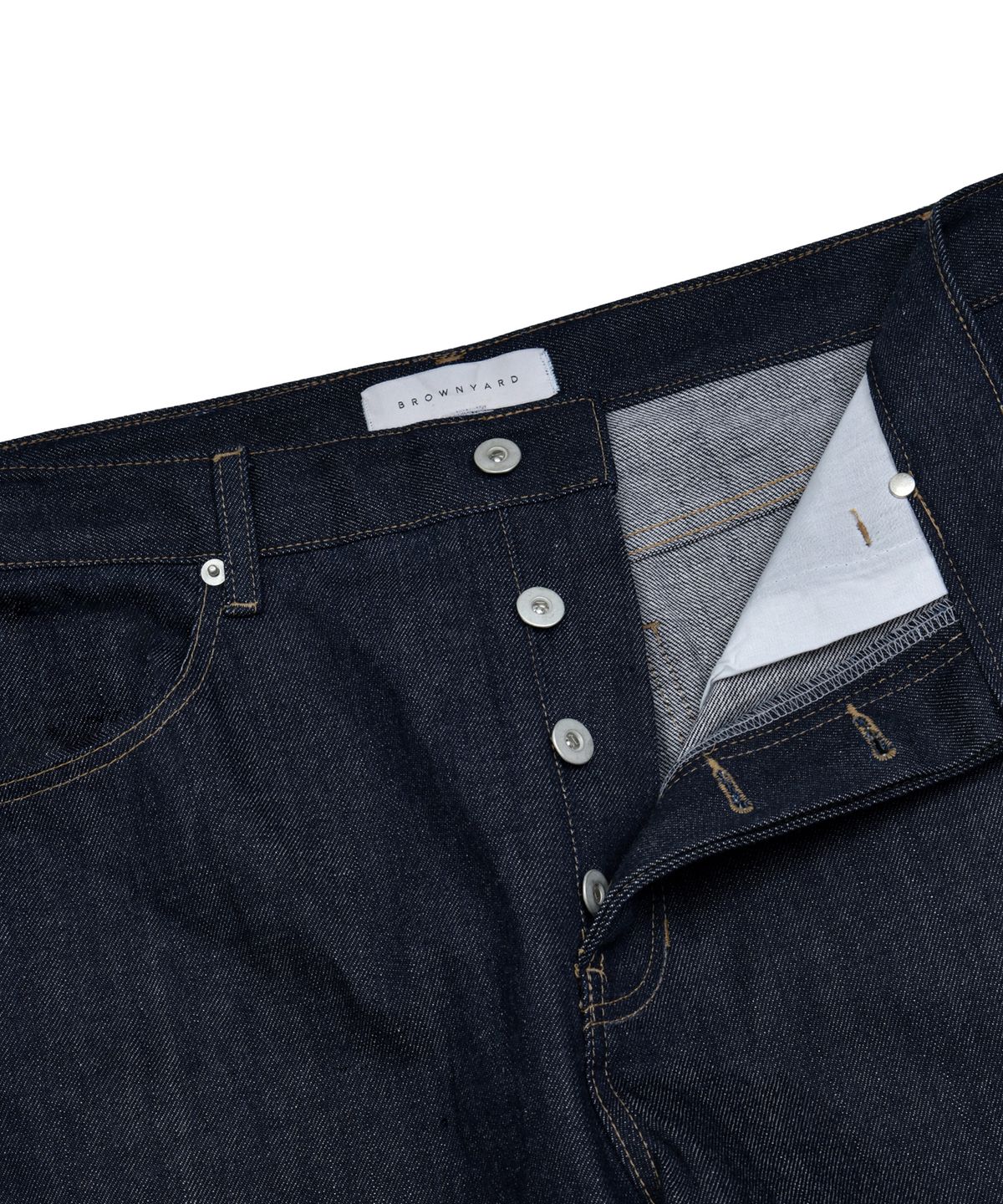 브라운야드(BROWNYARD) 22fw 레귤러 데님, 인디고