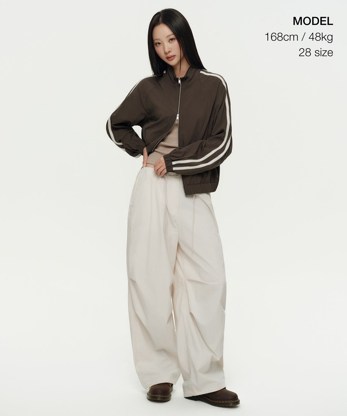무신사 스탠다드 우먼(MUSINSA STANDARD WOMAN) 우먼즈 파라슈트 팬츠 [크림]