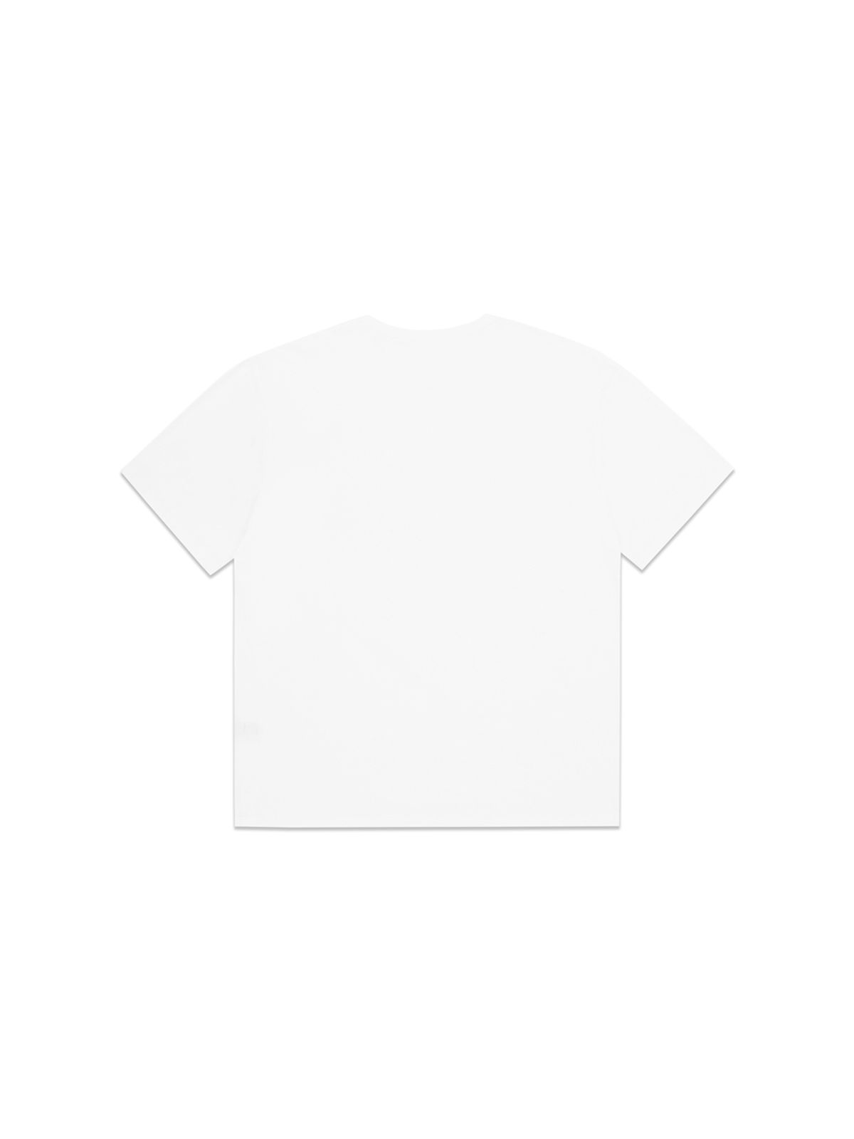 고저(GOZER) UNDER V-NECK HALF T-SHIRT_WHITE