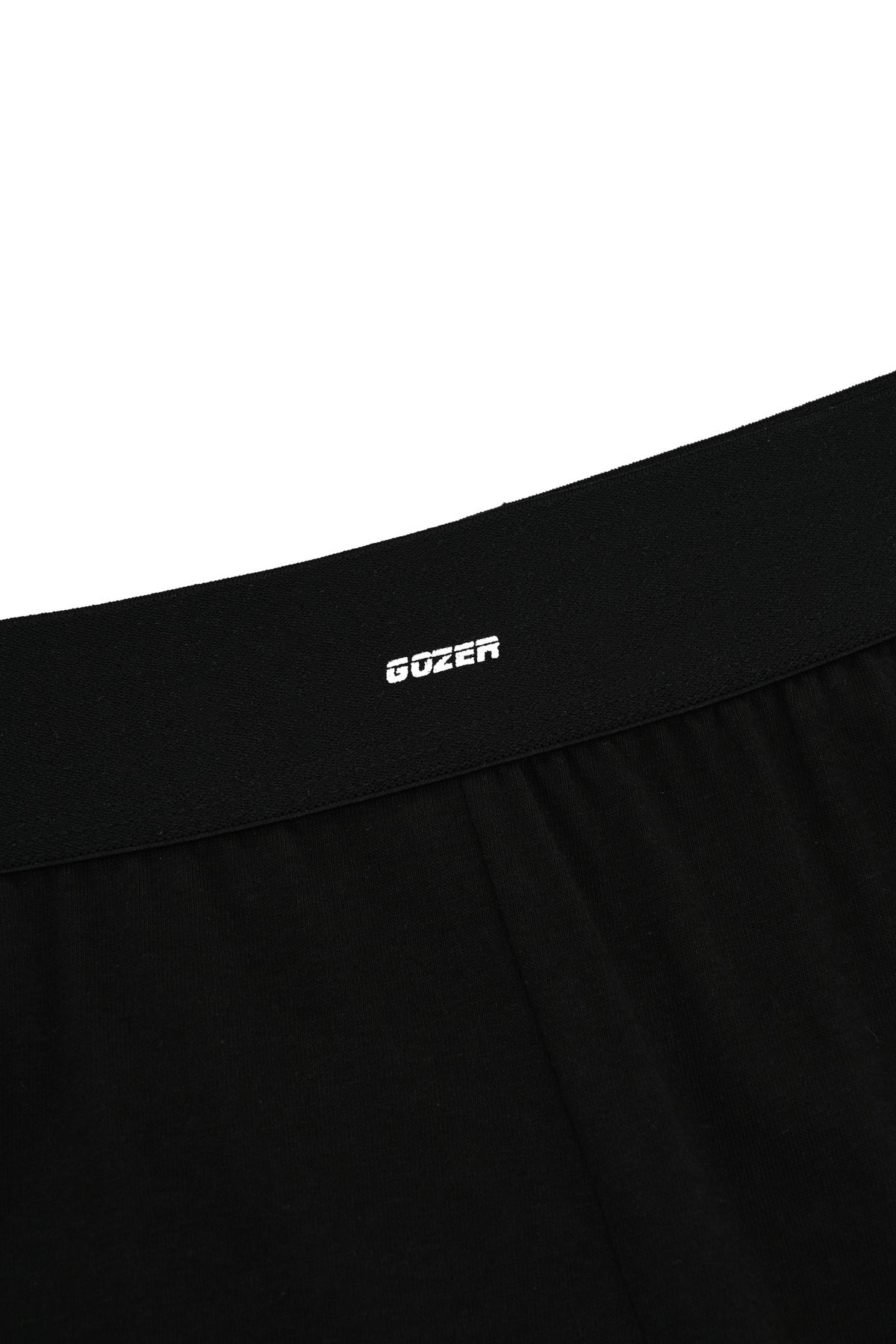고저(GOZER) UNDER WOOL-BAND THERMAL PANTS_BLACK