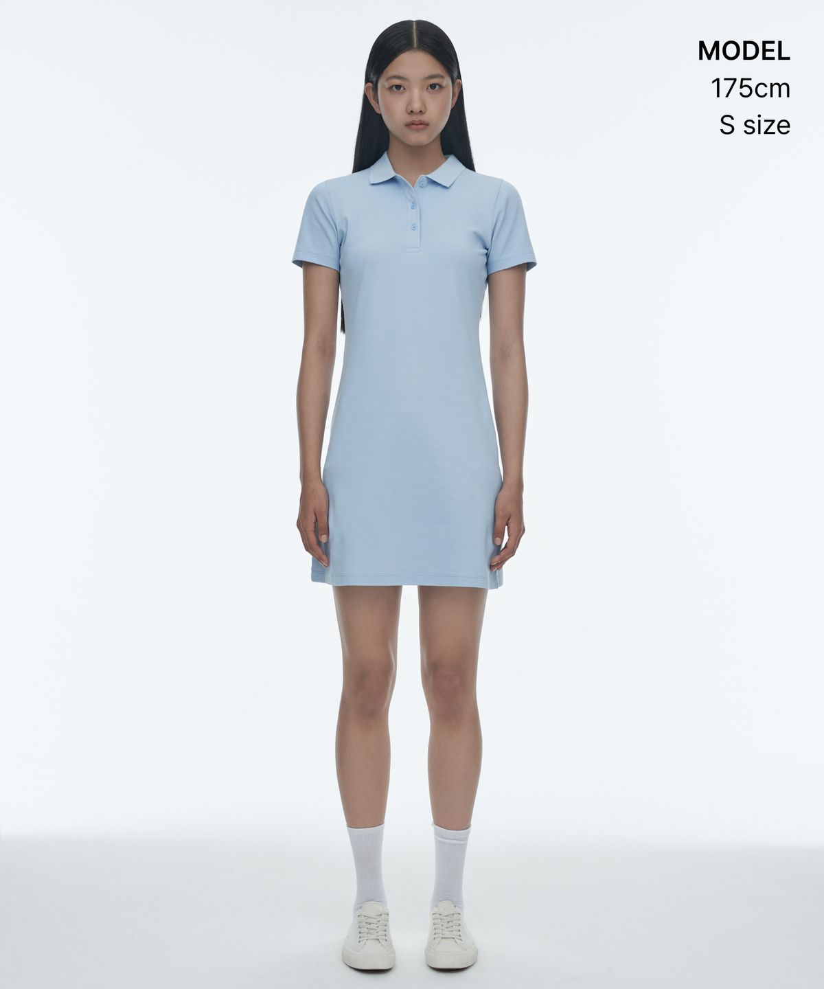 무신사 스탠다드 우먼(MUSINSA STANDARD WOMAN) [쿨탠다드] 우먼즈 피케 폴로 원피스 [파스텔 블루]