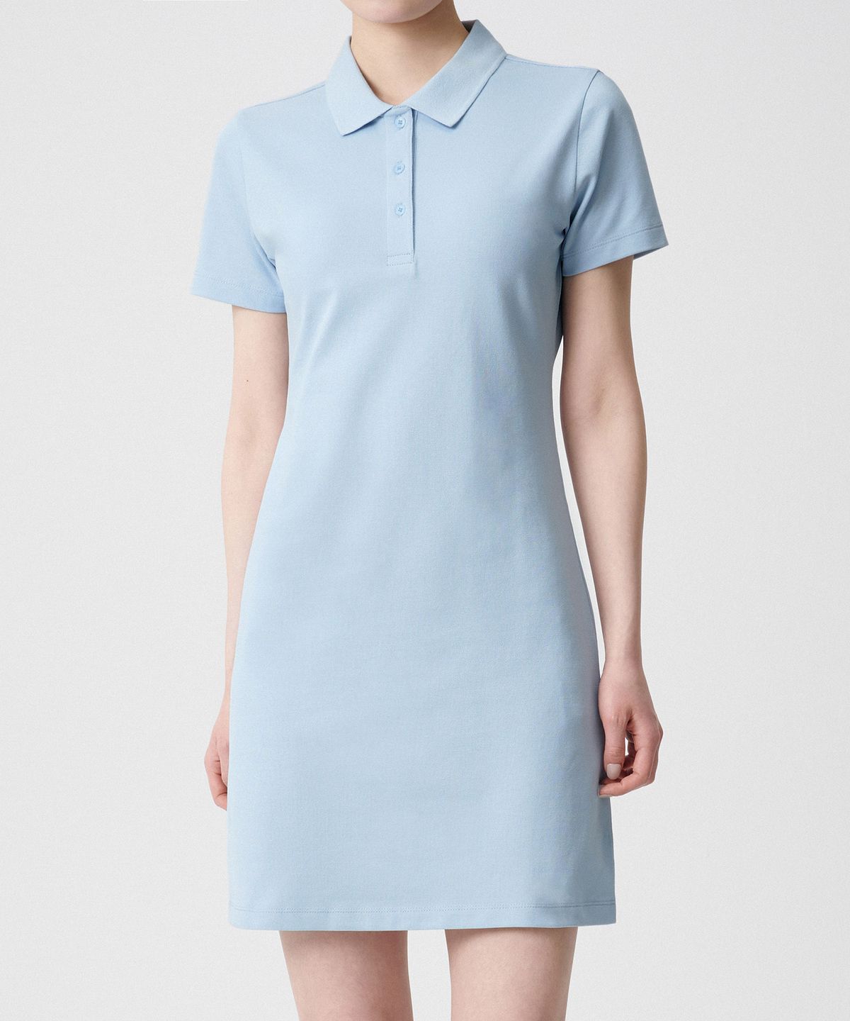무신사 스탠다드 우먼(MUSINSA STANDARD WOMAN) [쿨탠다드] 우먼즈 피케 폴로 원피스 [파스텔 블루]