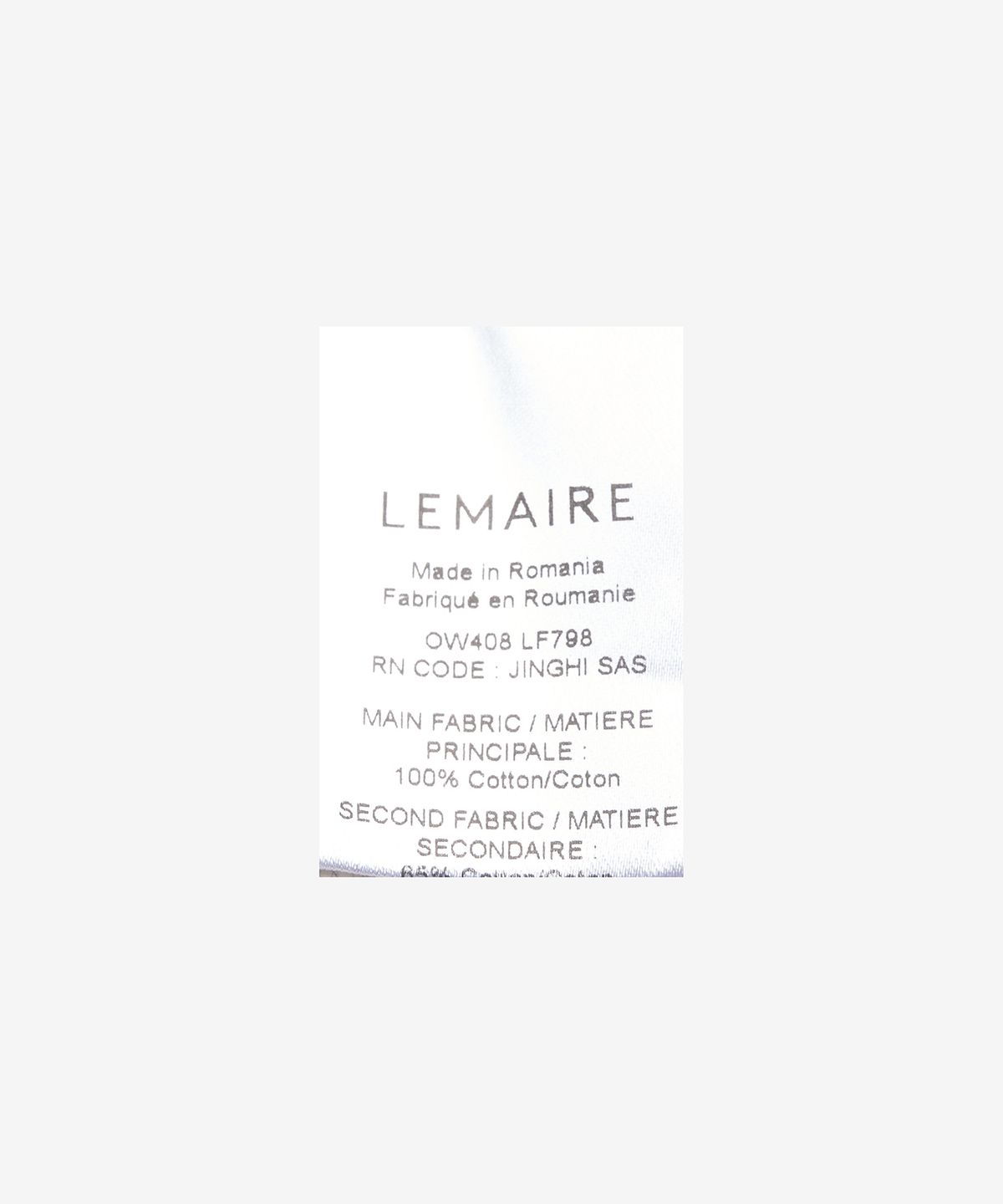 르메르(LEMAIRE) 여성 후드 재킷 - 블랙 / OW408LF798BK999
