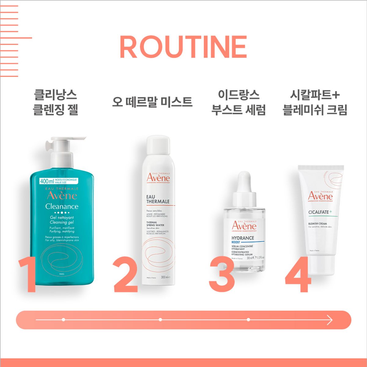 아벤느(AVENE) 오떼르말 미스트 300ml 2개