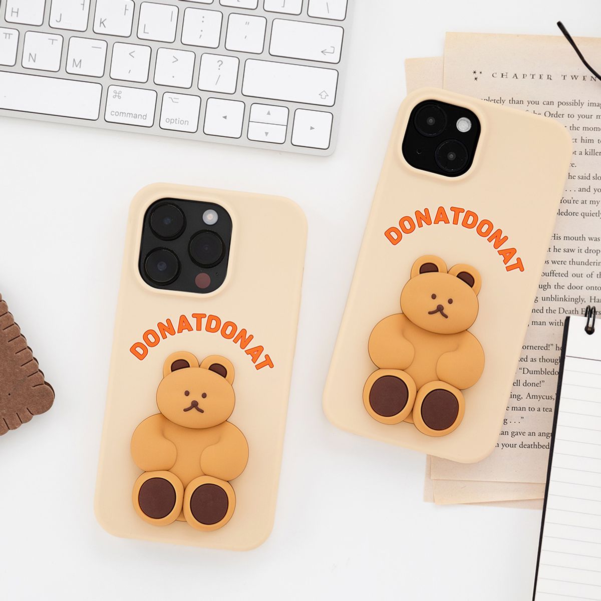 브런치브라더(BRUNCH BROTHER) DONATDONAT 베어 실리콘 케이스 iPhone14
