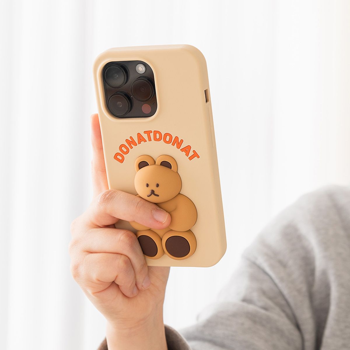 브런치브라더(BRUNCH BROTHER) DONATDONAT 베어 실리콘 케이스 iPhone14