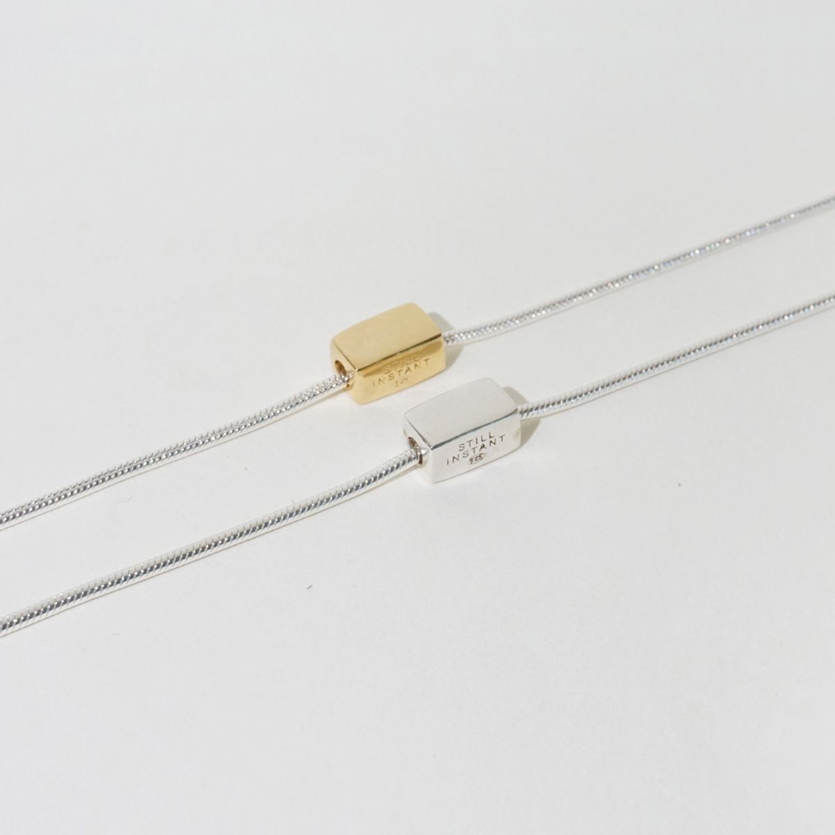 스틸 인스턴트(STILL INSTANT) Round Hole & Forms - Necklace 08 (2colors)