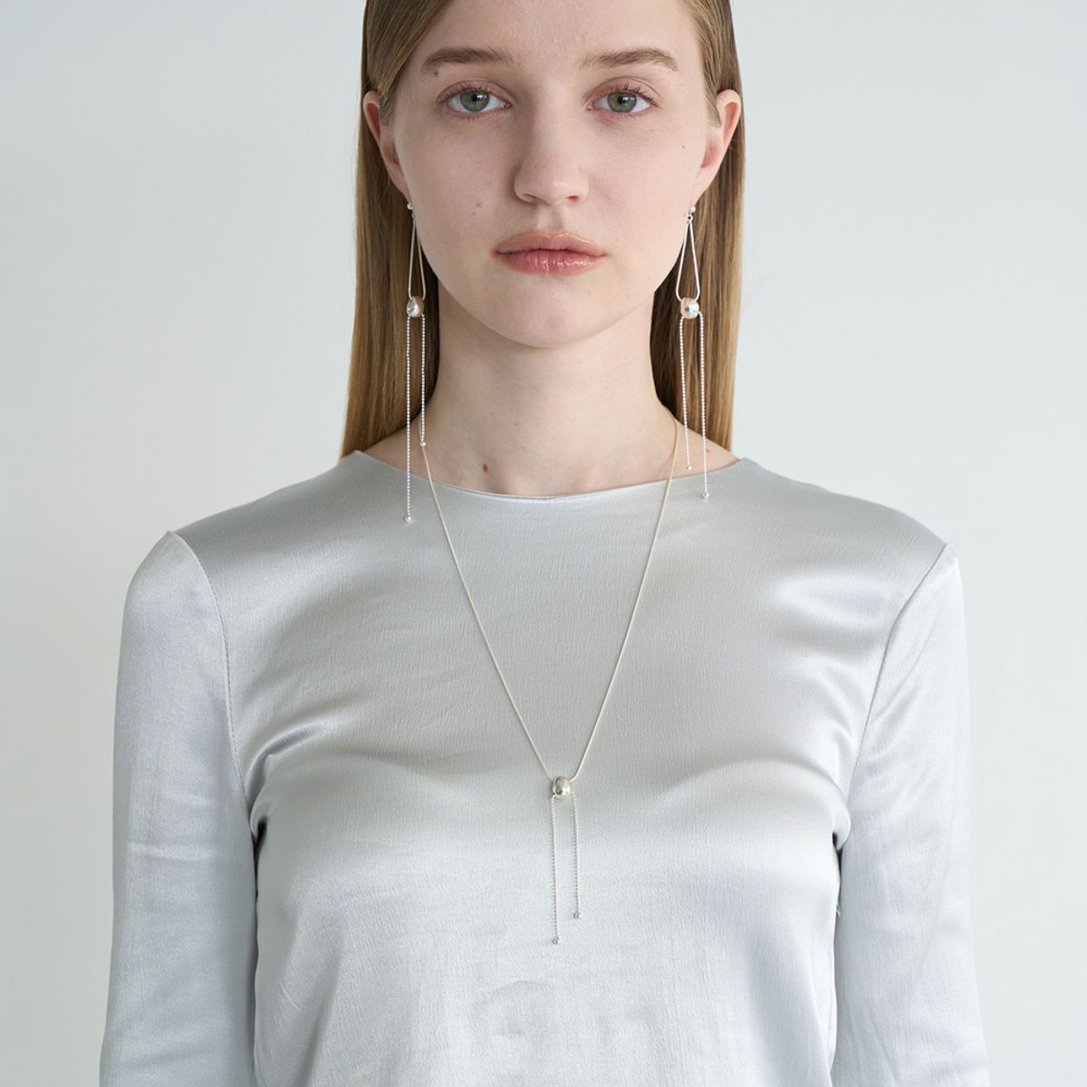 스틸 인스턴트(STILL INSTANT) Round Hole & Forms - Necklace 04 (2colors)