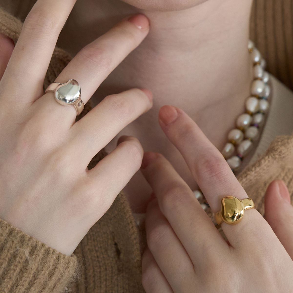 스틸 인스턴트(STILL INSTANT) Round Hole & Forms - Ring 01 (2colors)