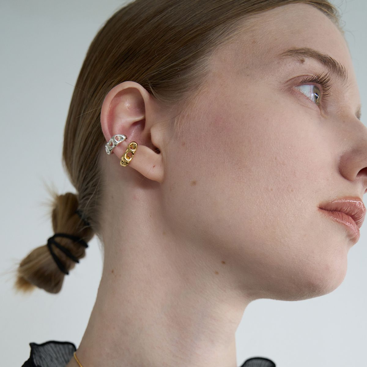 스틸 인스턴트(STILL INSTANT) Round Hole & Forms  - Ear Cuff 05 (2colors)