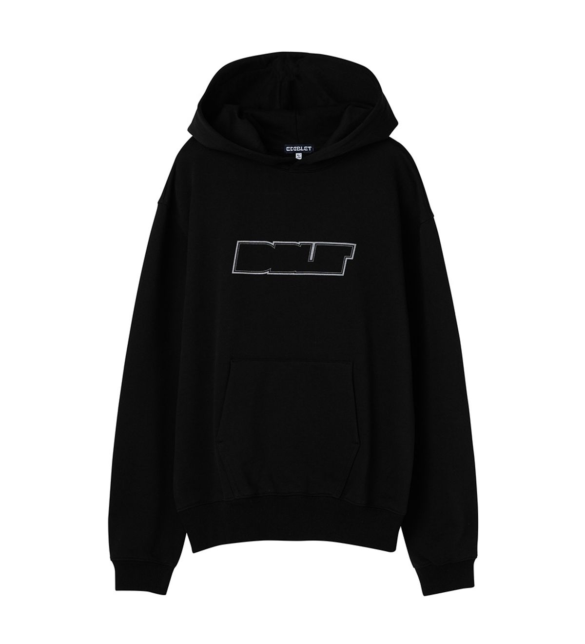 에디블렛(EDIBLET) 블랭크 로고 프린트 후드 ORIGINAL FIT  -IVORY-