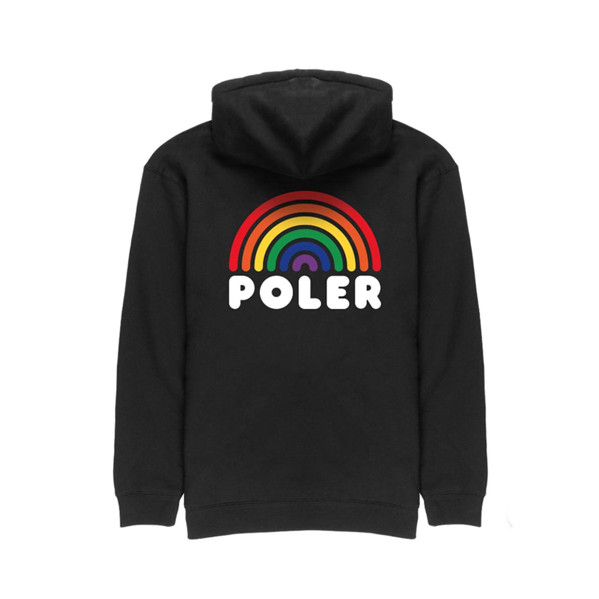폴러스터프(POLERSTUFF) RAINBOW HOODIE BLACK