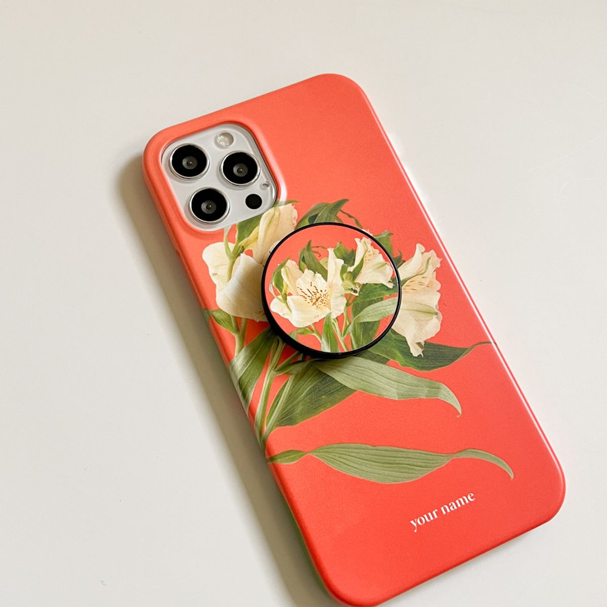 에이쓰리비쓰리(A3B3) (Phone Case) Flower Alstroemeria Yellow