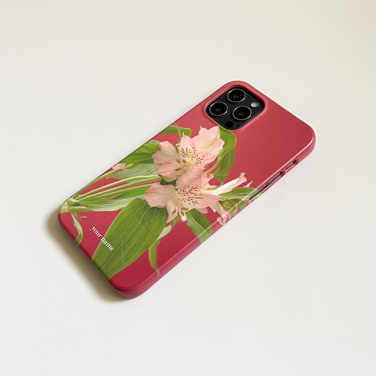 에이쓰리비쓰리(A3B3) (Phone Case) Flower Alstroemeria Pink