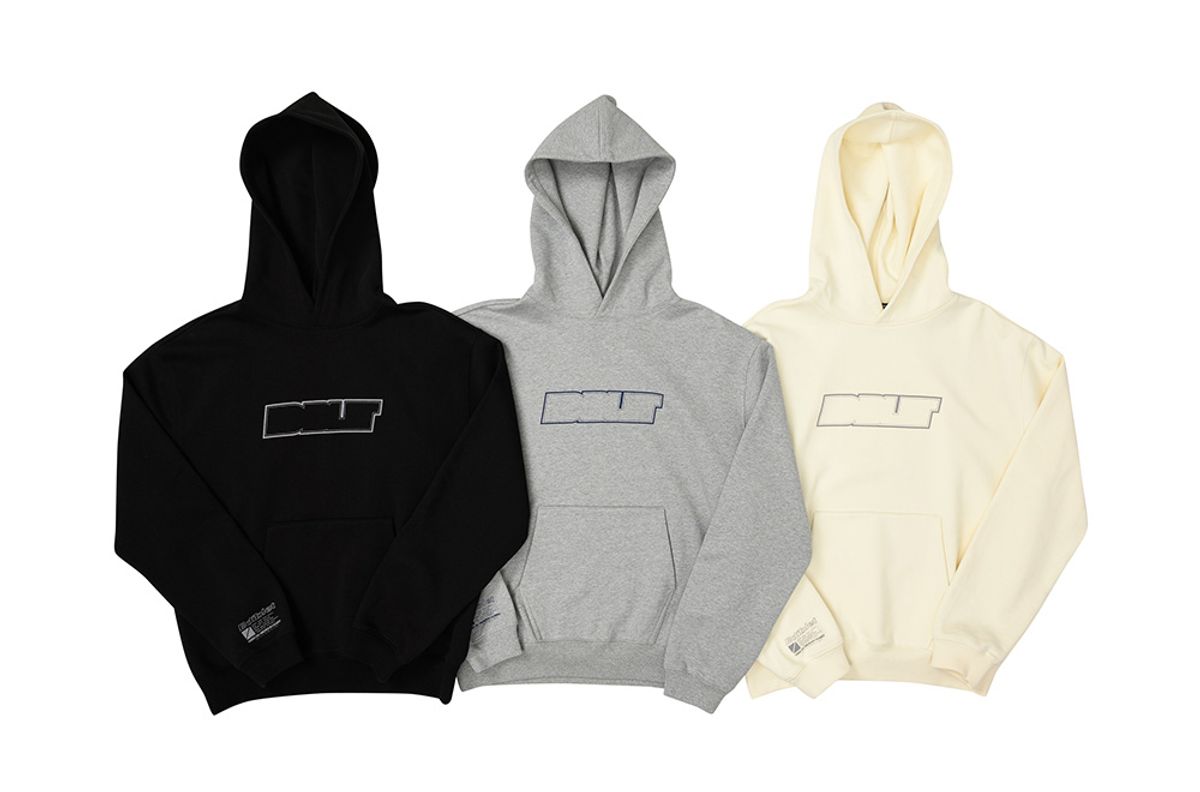 에디블렛(EDIBLET) 블랭크 로고 프린트 후드 ORIGINAL FIT  -BLACK-