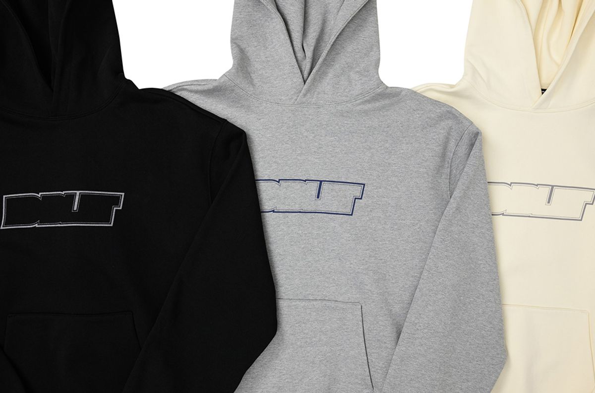 에디블렛(EDIBLET) 블랭크 로고 프린트 후드 ORIGINAL FIT  -BLACK-