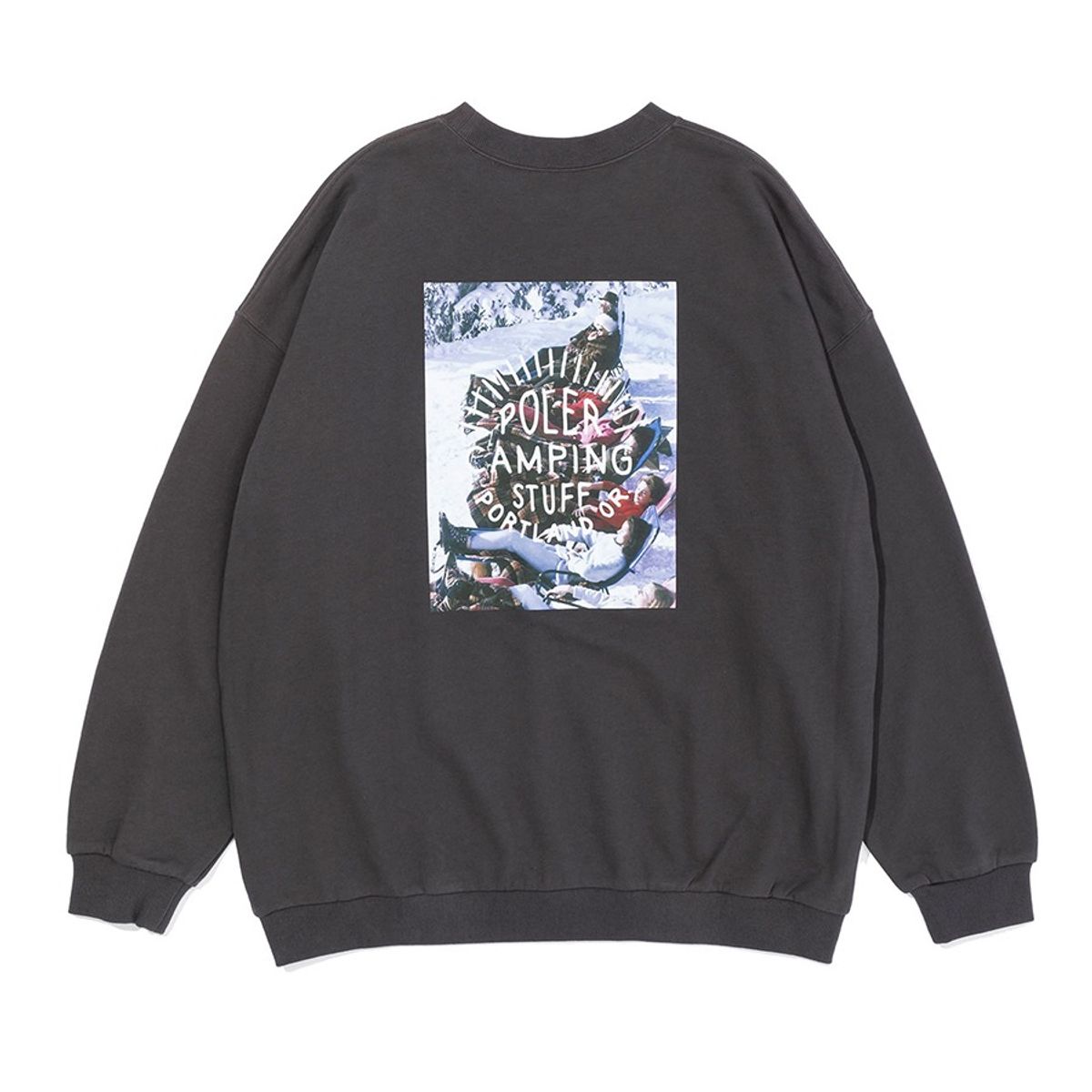 폴러스터프(POLERSTUFF) PHOTO CREW CHARCOAL GRAY