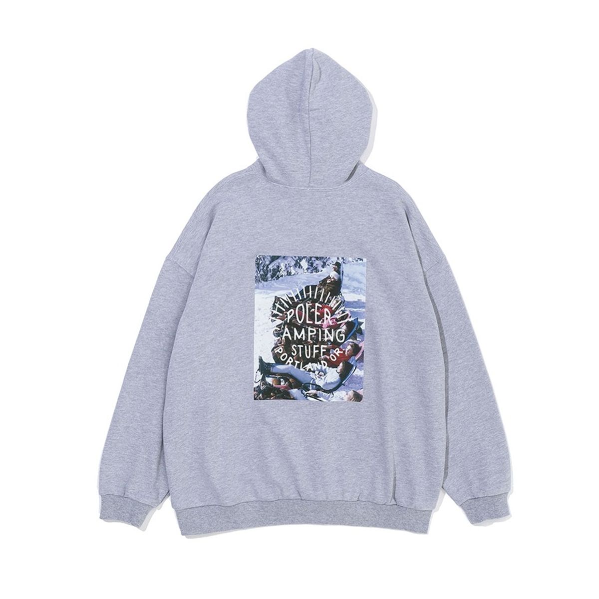 폴러스터프(POLERSTUFF) PHOTO HOOD HEATHER GRAY