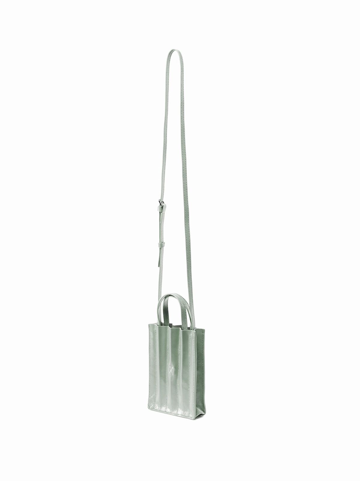 조셉앤스테이시(JOSEPH&STACEY) Lucky Pleats Phone Bag Iceberg Green