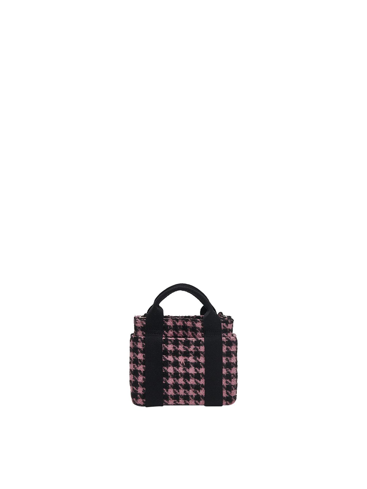 조셉앤스테이시(JOSEPH&STACEY) Stacey Daytrip Houndstooth Tote Mini Pink