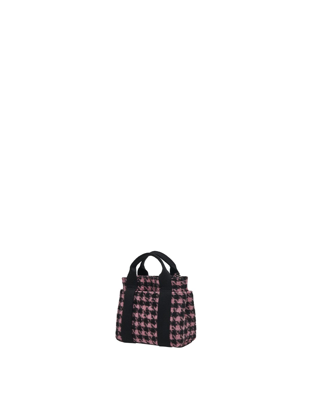 조셉앤스테이시(JOSEPH&STACEY) Stacey Daytrip Houndstooth Tote Mini Pink