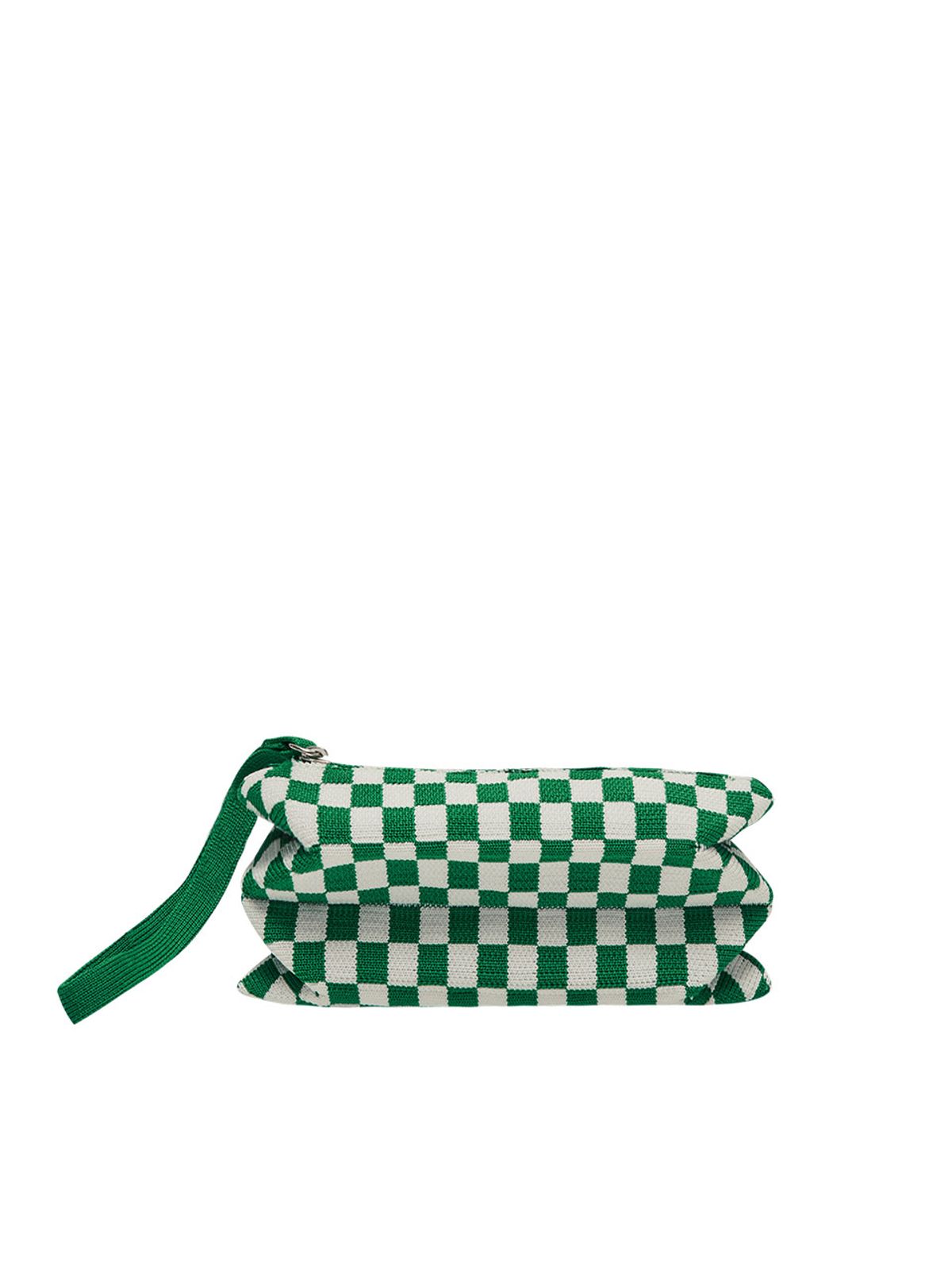 조셉앤스테이시(JOSEPH&STACEY) Lucky Pleats Knit Pouch Slim Checkmate (All)