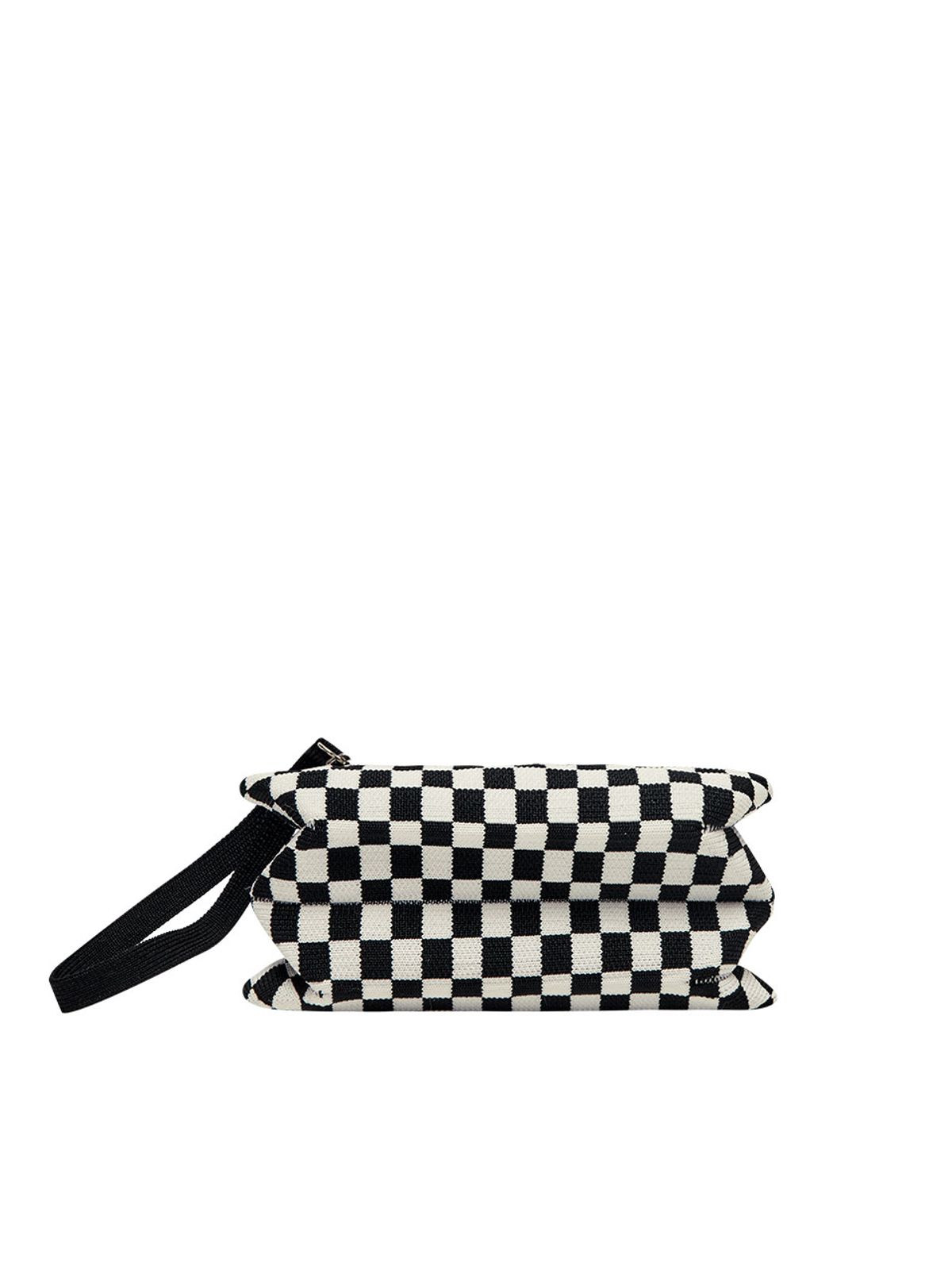 조셉앤스테이시(JOSEPH&STACEY) Lucky Pleats Knit Pouch Slim Checkmate (All)