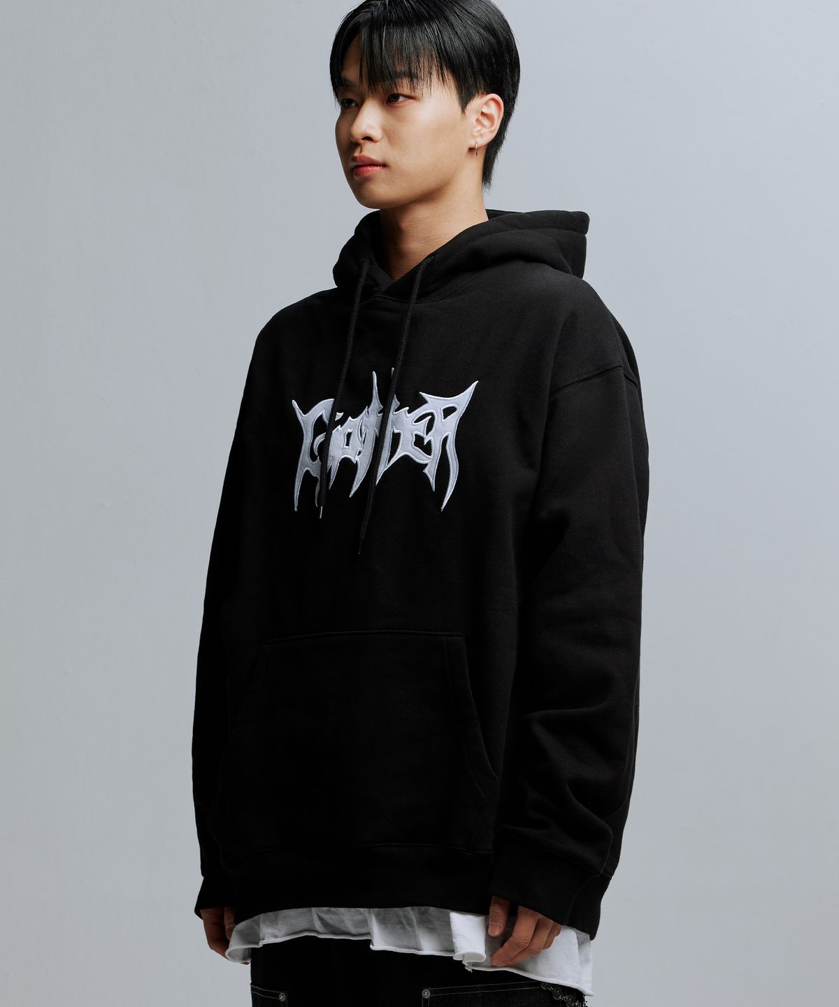 가터갤러리(GOTTER GALLERY) GOTTER BIG LOGO HOODIE_BK