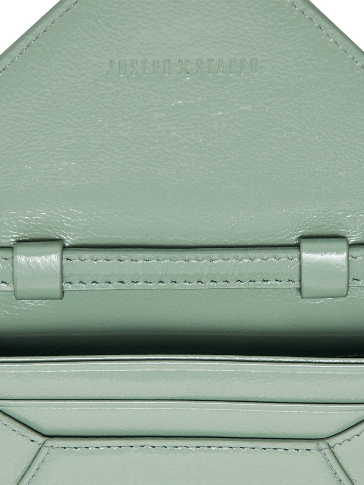 조셉앤스테이시(JOSEPH&STACEY) Easypass Amante Card Wallet With Leather Strap Iceberg Green