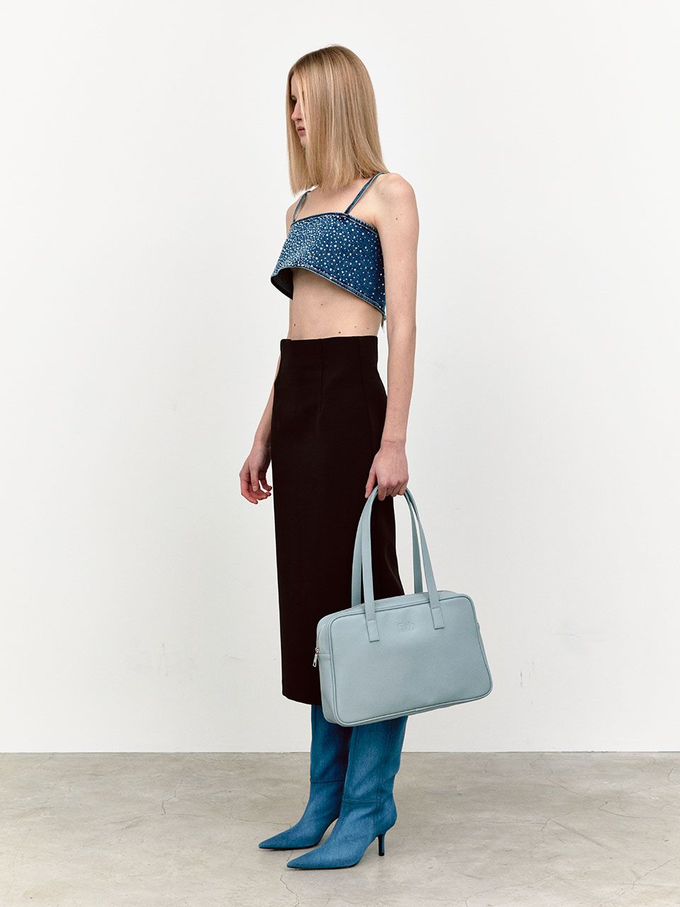 ☆人気☆【FILLINTHEBLANK】☆Trapezoid Middle Shoulder Ba.g☆ MUSINSA | FILLINTHEBLANK Trapezoid Middle Shoulder Bag (black)