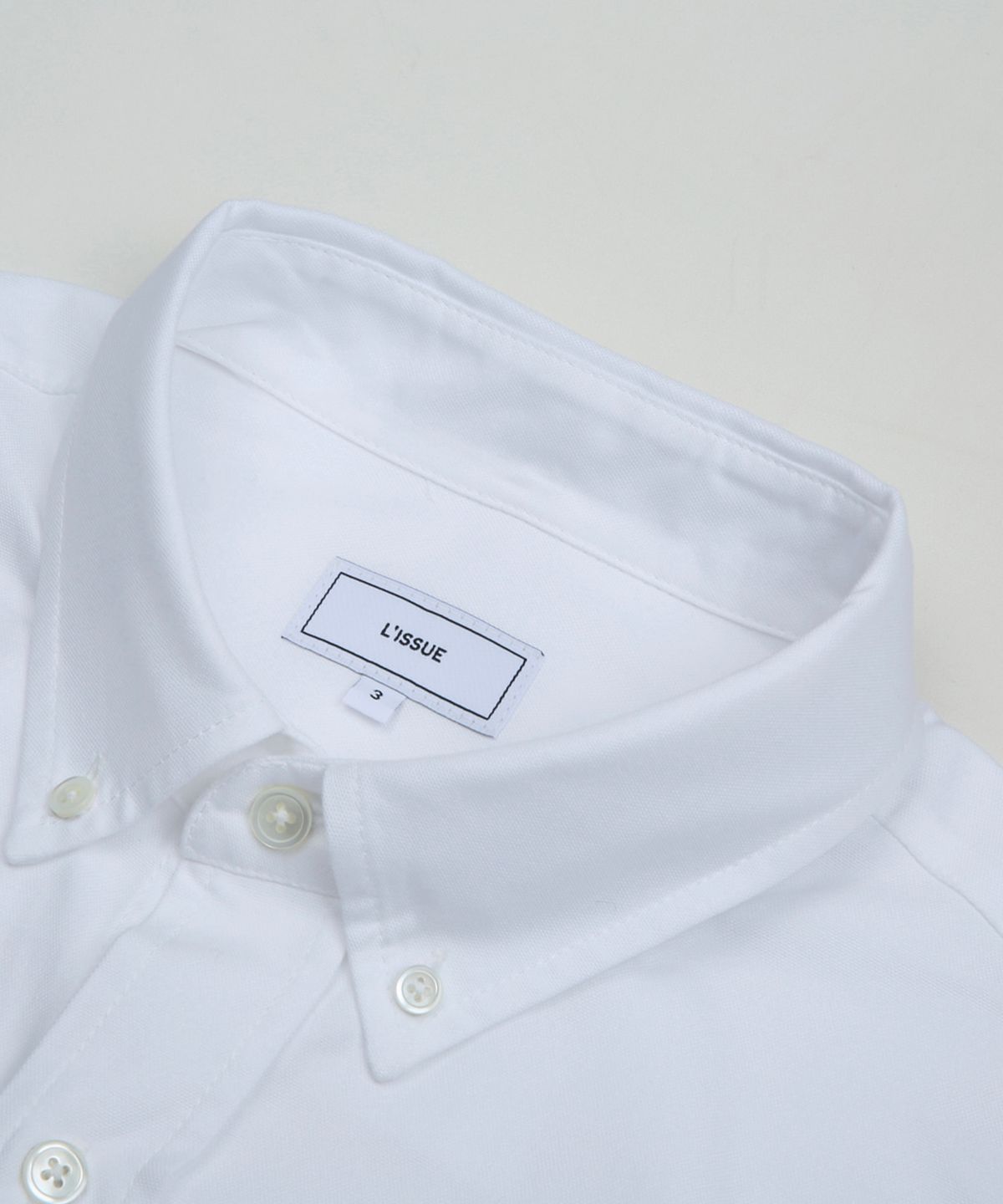 리슈(L'ISSUE) Cornell Oxford L/S Shirt White