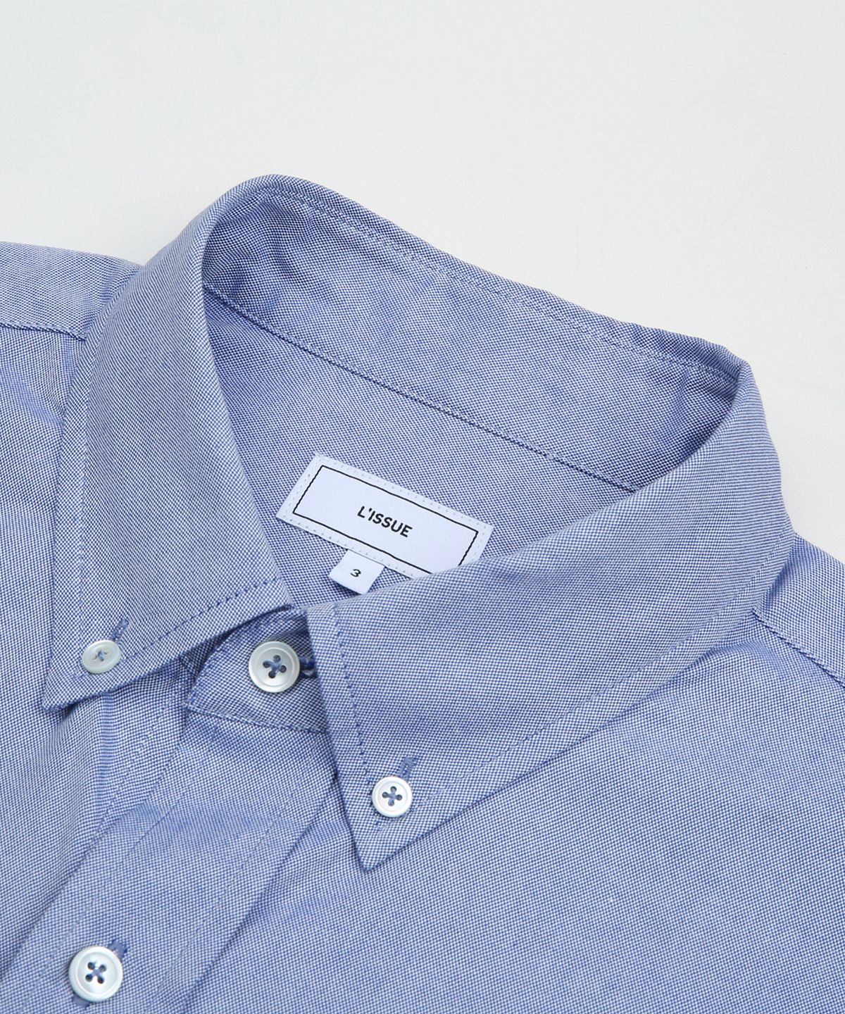 리슈(L'ISSUE) Cornell Oxford L/S Shirt Sax