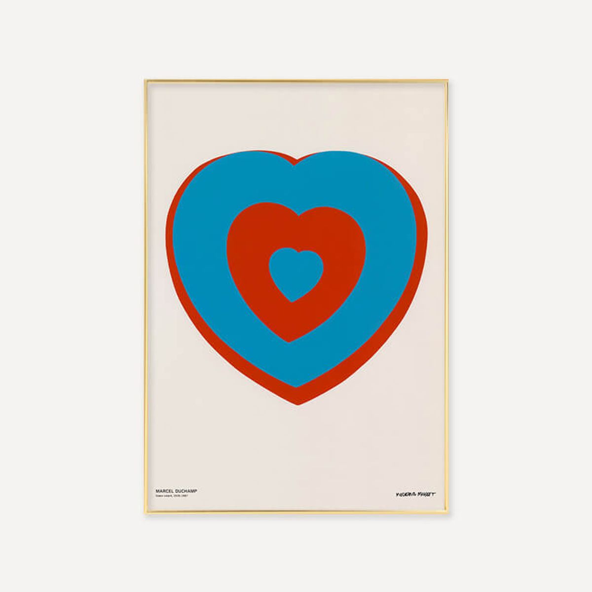 그릿시즌(GREET SEASON) 마르셀 뒤샹 Coeurs Volants (Fluttering Hearts), 1961 (액자 포함)