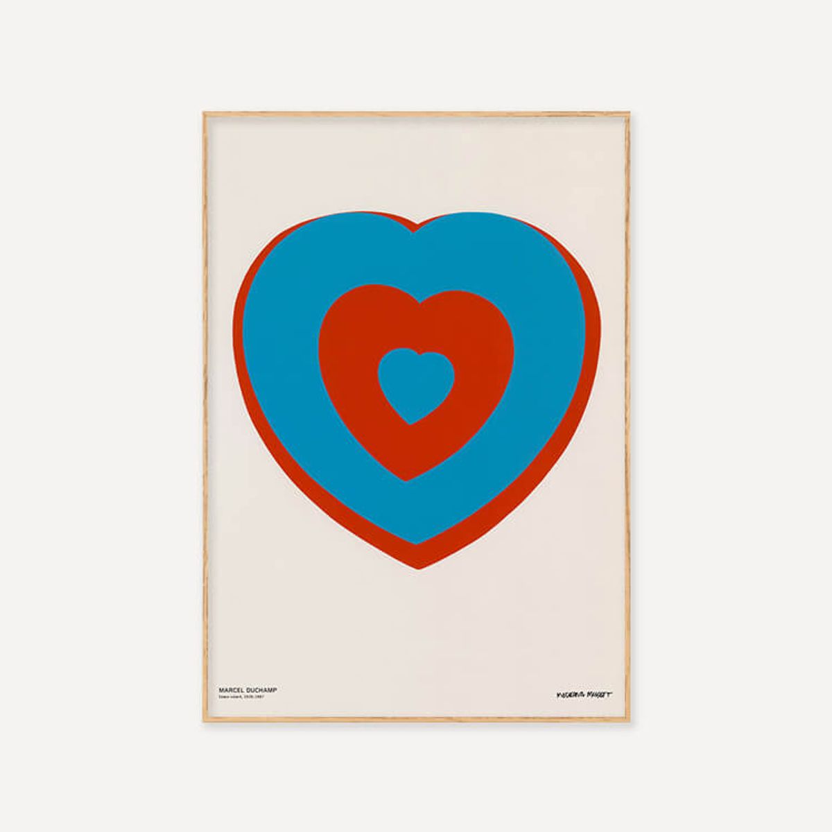 그릿시즌(GREET SEASON) 마르셀 뒤샹 Coeurs Volants (Fluttering Hearts), 1961 (액자 포함)
