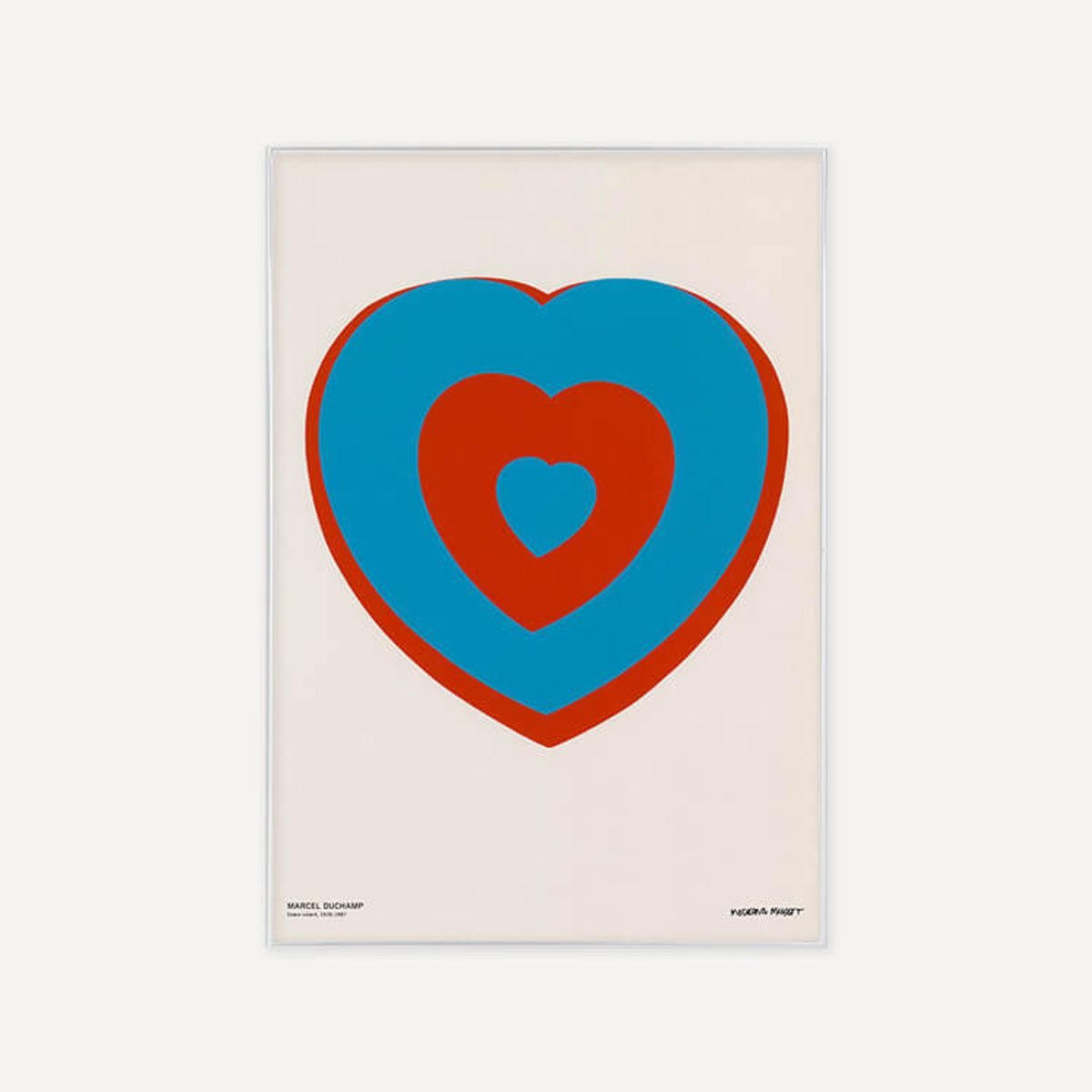 그릿시즌(GREET SEASON) 마르셀 뒤샹 Coeurs Volants (Fluttering Hearts), 1961 (액자 포함)