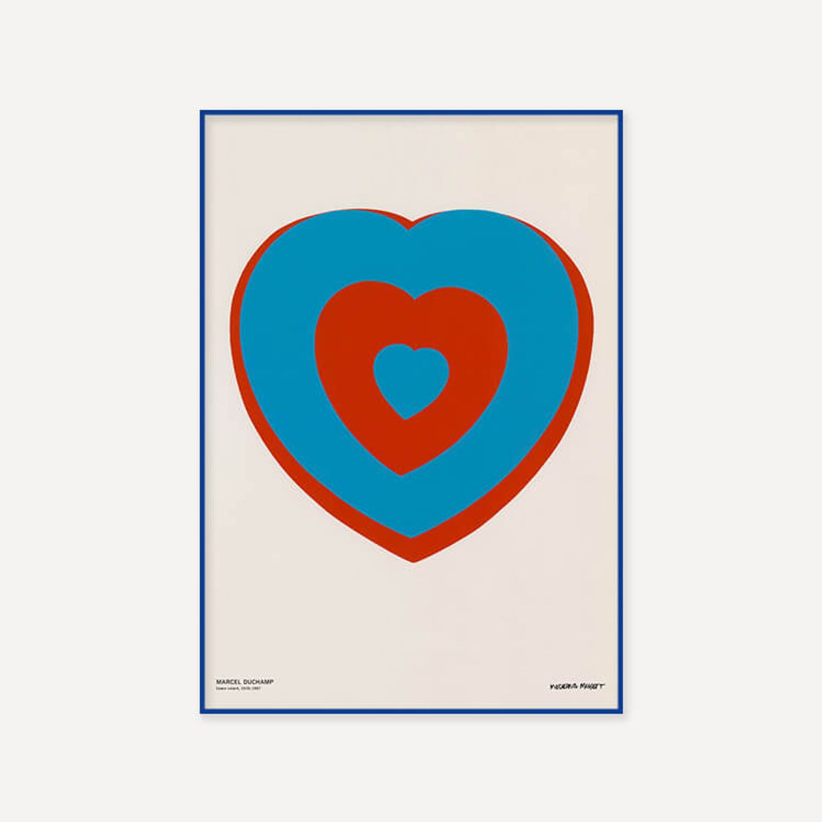 그릿시즌(GREET SEASON) 마르셀 뒤샹 Coeurs Volants (Fluttering Hearts), 1961 (액자 포함)