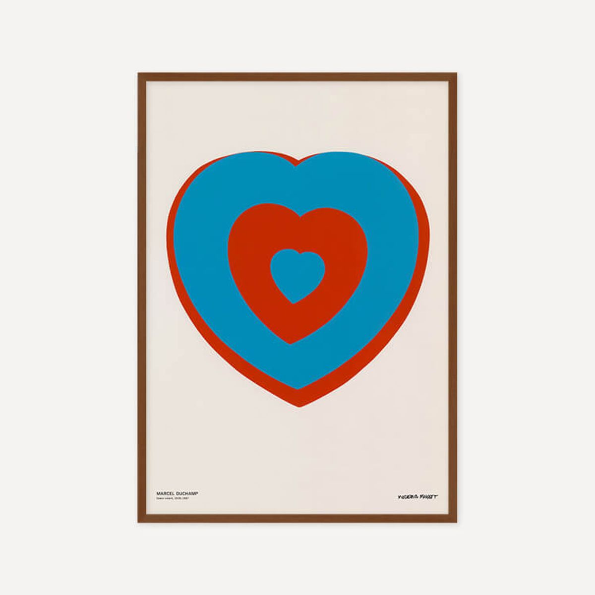 그릿시즌(GREET SEASON) 마르셀 뒤샹 Coeurs Volants (Fluttering Hearts), 1961 (액자 포함)