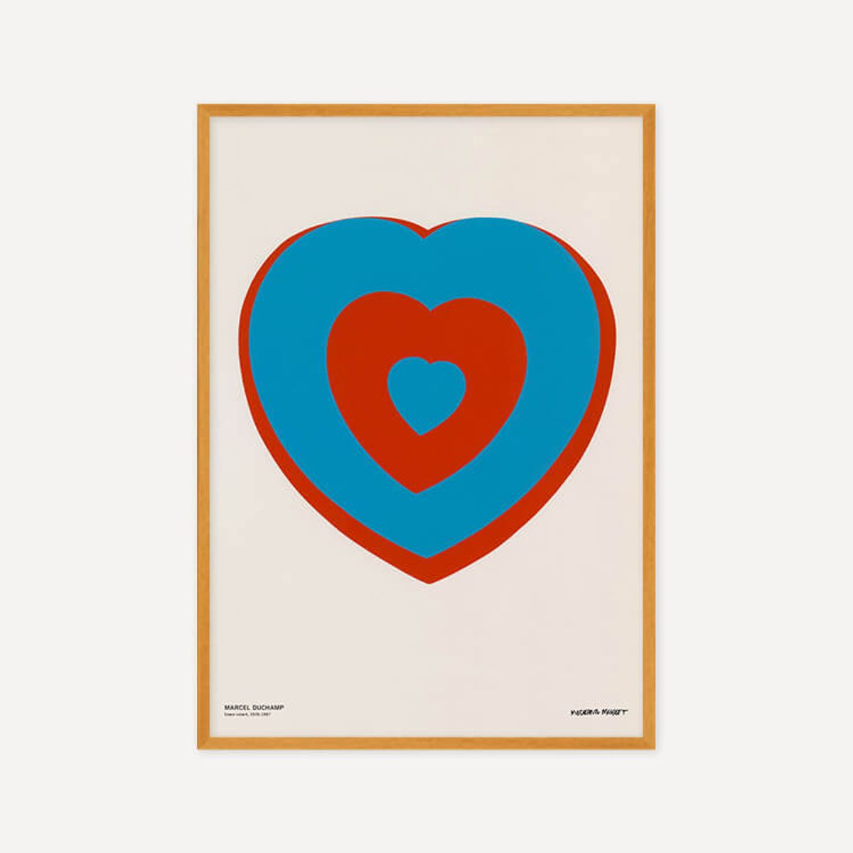 그릿시즌(GREET SEASON) 마르셀 뒤샹 Coeurs Volants (Fluttering Hearts), 1961 (액자 포함)