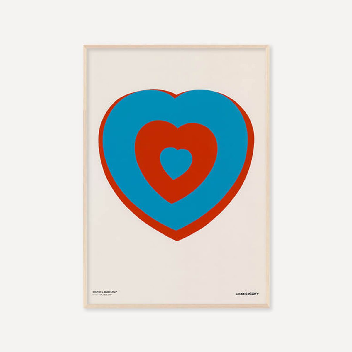 그릿시즌(GREET SEASON) 마르셀 뒤샹 Coeurs Volants (Fluttering Hearts), 1961 (액자 포함)
