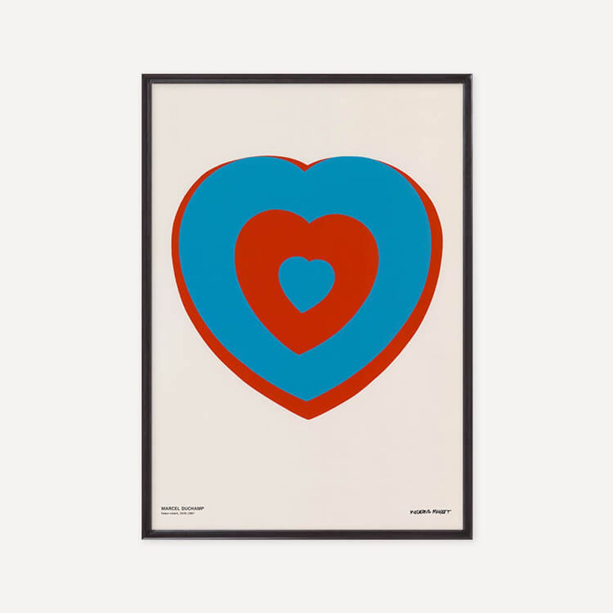 그릿시즌(GREET SEASON) 마르셀 뒤샹 Coeurs Volants (Fluttering Hearts), 1961 (액자 포함)