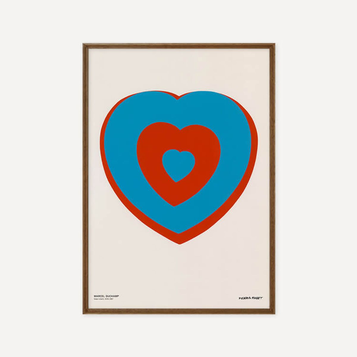 그릿시즌(GREET SEASON) 마르셀 뒤샹 Coeurs Volants (Fluttering Hearts), 1961 (액자 포함)