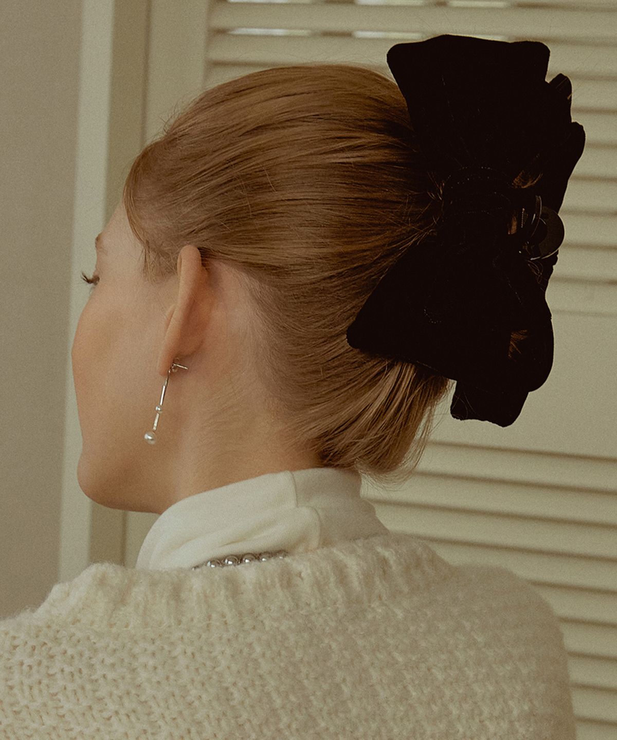 타티아나(TATIANA) Big Boutique Ribbon Hair claw clip HB2219