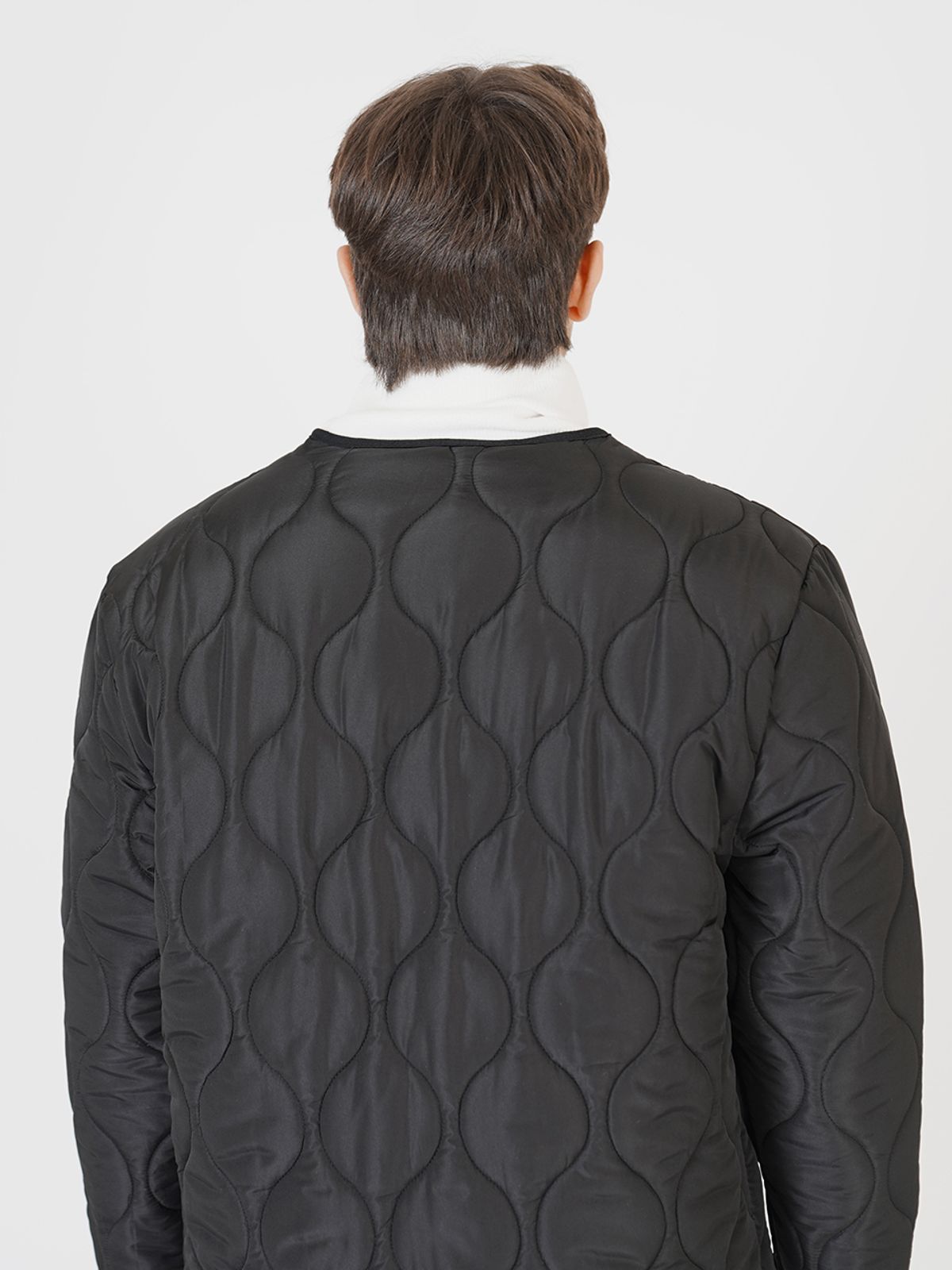 챈세스노이(CHANCE'S NOI) Quilting Light Up Down Jacket (Black)