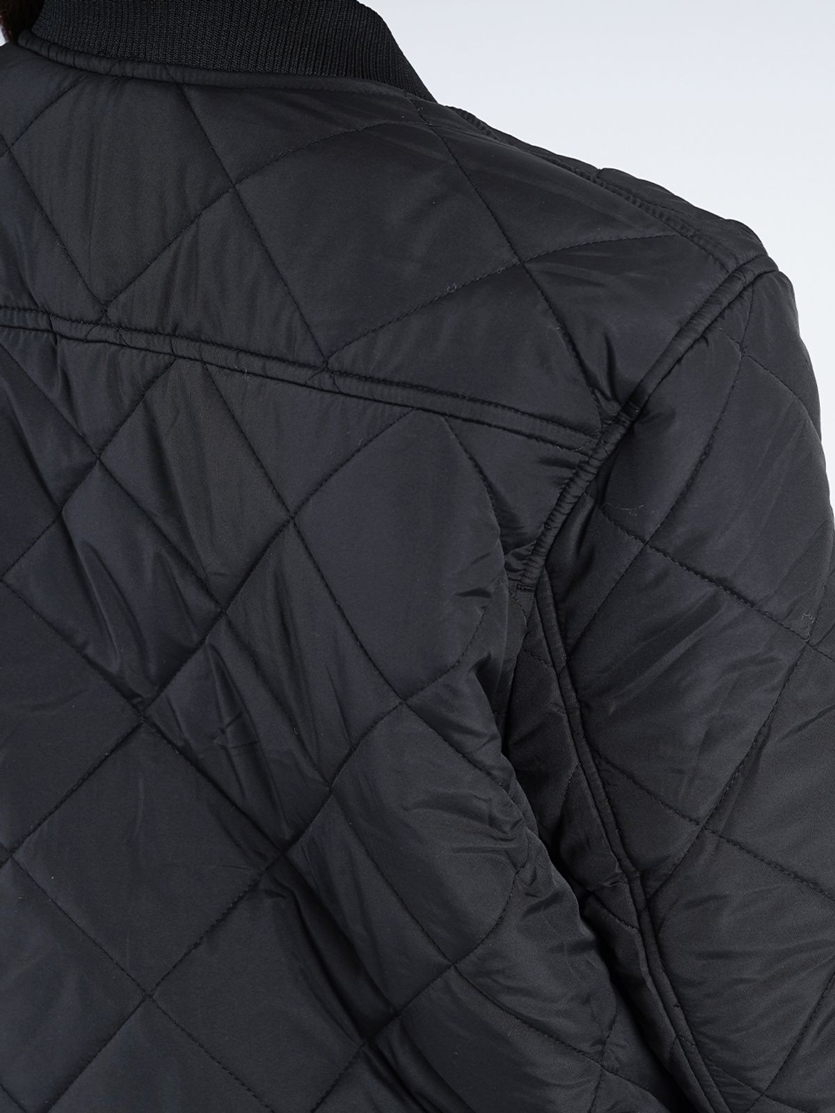 챈세스노이(CHANCE'S NOI) Quilting Zip-up Down Jumper (Black)