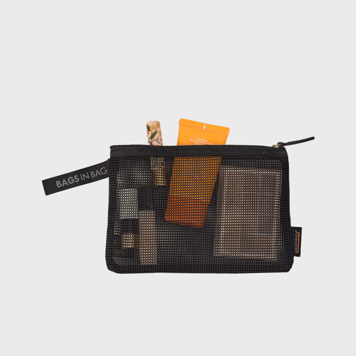 백스인백(BAGS IN BAG) 메쉬 롱 파우치 BMS-LPNC