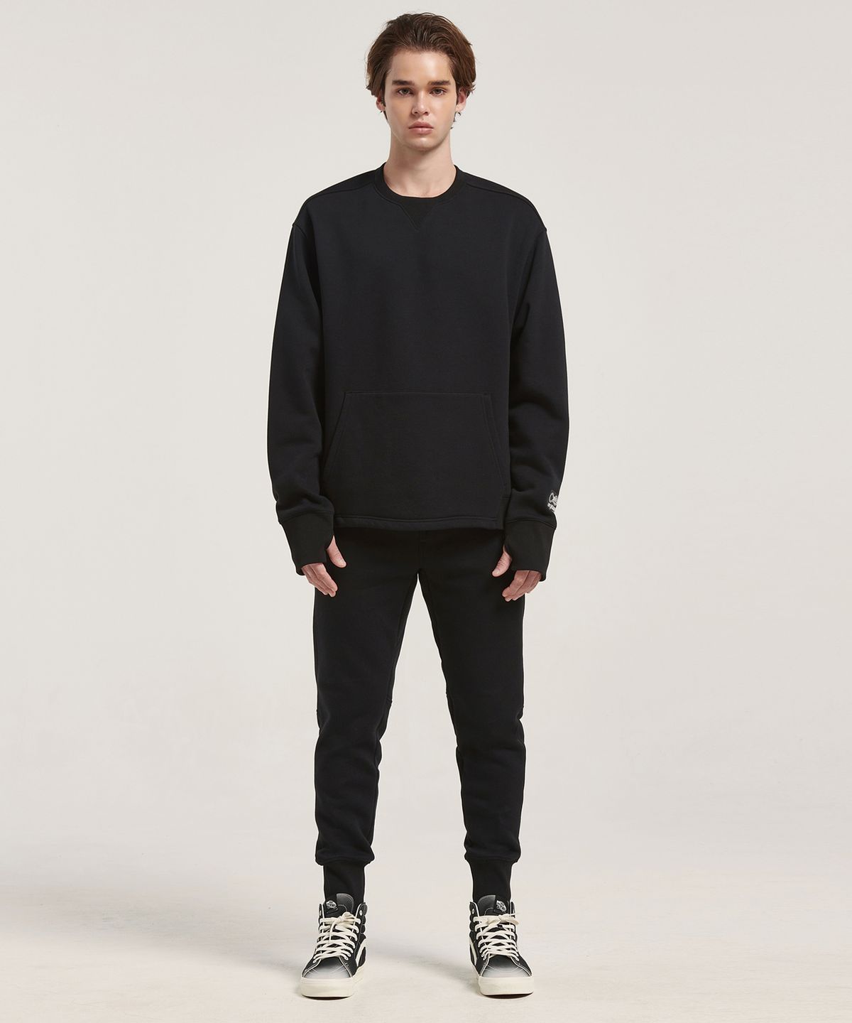 라이프포스(LIFEFORCE) [세트] HAIRY FLEECE MENS SWEATSHIRT+MENS HOODIE+NECK WARMER+MENS JOGGERS(ZET BLACK) 4종