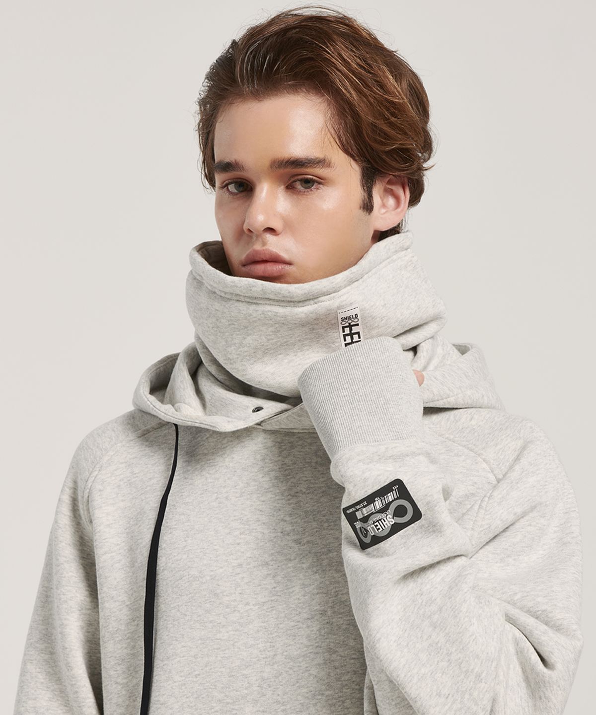 쉴드(SHIELD) HAIRY FLEECE MENS HOODIE+NECK WARMER