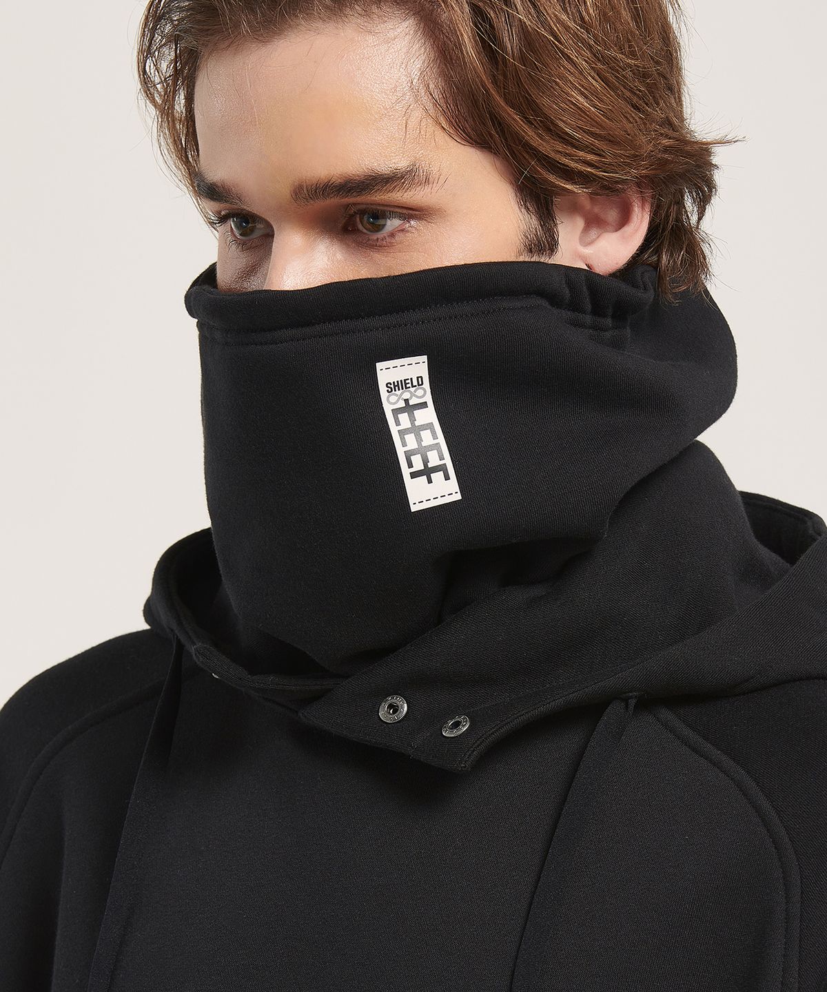 쉴드(SHIELD) HAIRY FLEECE MENS HOODIE+NECK WARMER