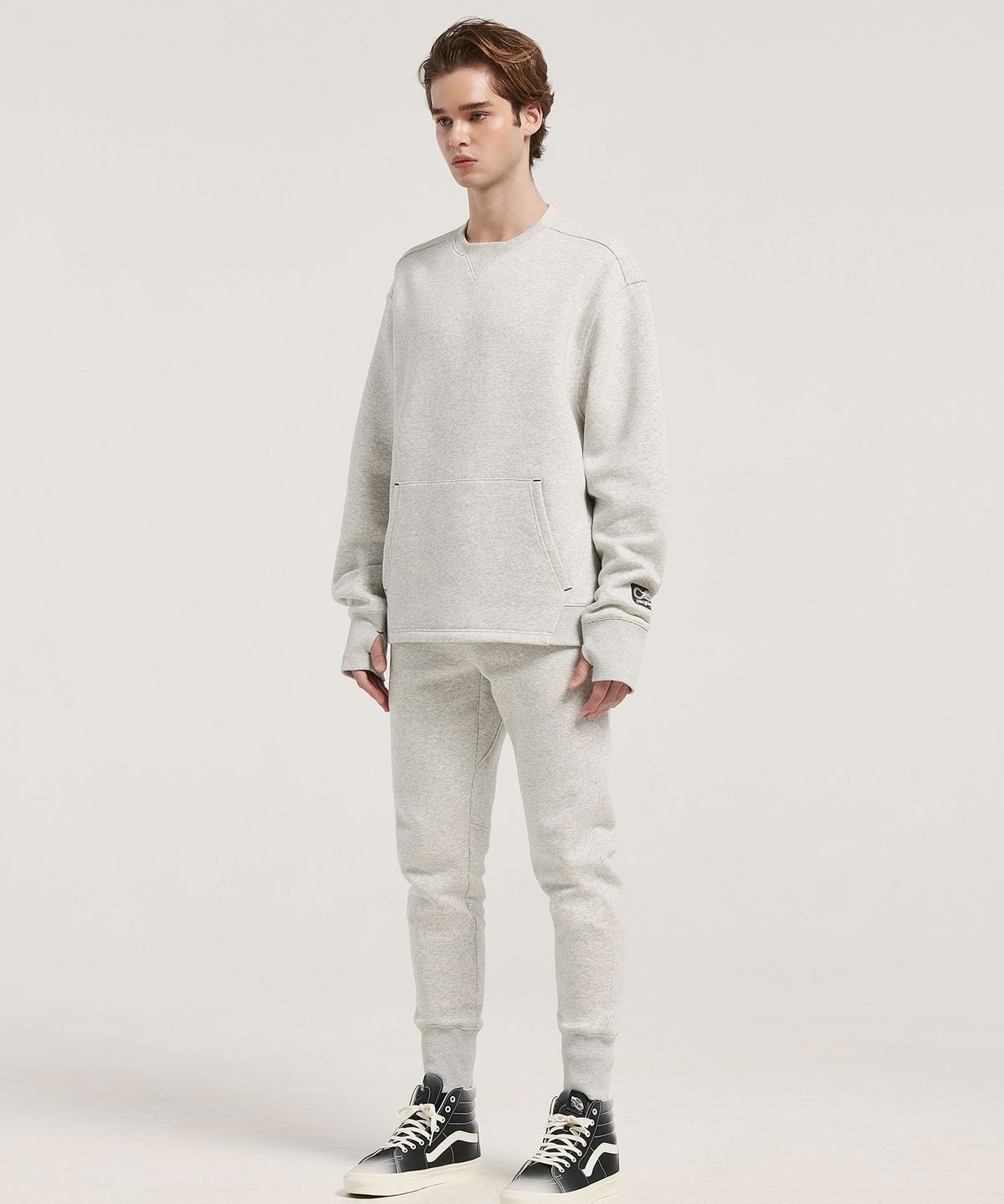 라이프포스(LIFEFORCE) [세트] HAIRY FLEECE MENS SWEATSHIRT+MENS JOGGERS(M/GRAY) 2종