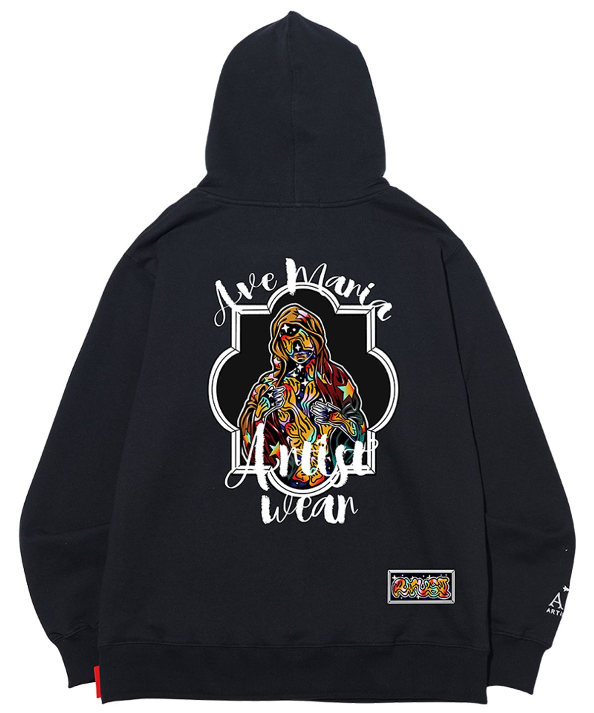 아티스트웨어(ARTISTWEAR) [ATW X RUYSI] 아베마리아 후드티_BK